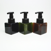 Bouteilles à pompe en mousse carrées petites et vides de 250 ml pour shampoing et nettoyant visage