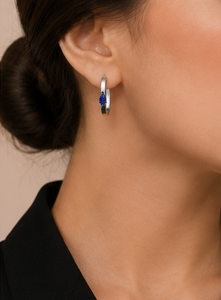 Pendientes de Plata de Ley 925 con Baño de Oro Rosa y Piedra Natural en Forma de Corazón, para Mujer, Regalo para Bodas y Fiestas - Product Image 6