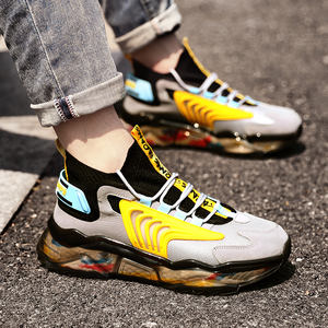 男性用カジュアルシューズ厚いソロスニーカー靴下スタイルアッパーサイズ38-46 - Product Image 5