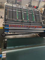 Plastifieuse à flûte semi-automatique à grande vitesse/machine à plastifier à colle de papier ondulé en carton lithographique