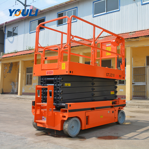 Diskon gunting kecil hidrolik elektrik Platform 6-16m pengangkat lebih cepat - Product Image 2