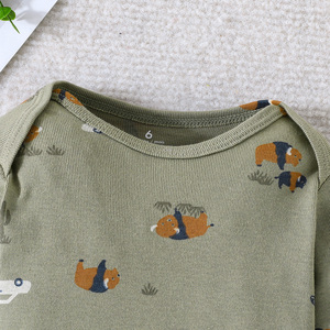 Ensemble Cadeau Douche Style Décontracté Direct Usine pour Bébés Filles Nouveau-nés Été – Grenouillères et Bodys Manches Longues 100% Coton – Nouveauté - Product Image 4