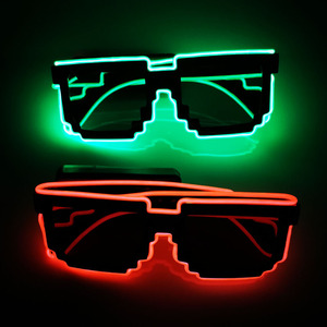 Bán buôn LED nhấp nháy kính phát sáng nguồn cung cấp bên sáng kính sáng ánh sáng Lễ Hội Đảng Glow Sunglasses - Product Image 5