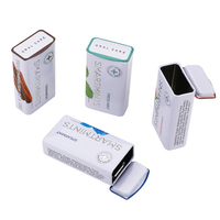 Boîte en métal de luxe pour chewing-gum, conteneur alimentaire pour bonbons, emballage métallique personnalisé avec logo, ligne automatisée