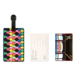ป้ายกระเป๋าเดินทางพลาสติกพีวีซีนิ่มลายเรขาคณิตใหม่ - Product Image 3