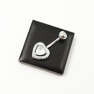 New Design Heart <strong>Belly</strong> Button Rings 925 <strong>Sterling</strong> <strong>Silver</strong> Body Jewelry Navel <strong>Bar</strong> Fashion Piercing for Women Men - Product Image 4