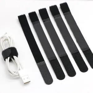 P-Type Haak Lus Kabel Stropdas Nylon Riem Bevestigingsmiddelen Voor Mobiele Telefoon Usb Datadraad En Oplader Oortelefoon