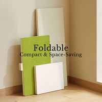 Table de présentation modulaire pliable Spazepaper Big Bored Rectangle Long Shelf, étagère incurvée droite en papier pour salon professionnel et événementiel