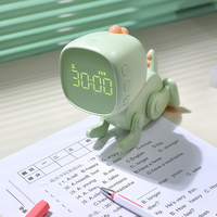 Réveil numérique électronique mignon en forme de dinosaure, horloge de table intelligente pour enfants, veilleuse avec fonction de réveil, pour chevet et salon