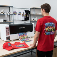Imprimante DTF professionnelle A3 à double tête XP600 pour l'impression commerciale de vêtements en rouleau et l'impression de logos et de marques personnalisés