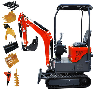 Een Ton Minigraafmachine Voor Buitengebruik Tuin Loopgraver Gemeentelijke Engineering Loopgraver <span class=keywords><strong>Mini</strong></span> Rupsgraafmachine - Product Image 6