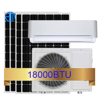 Climatiseur solaire 9000 BTU, refroidissement/chauffage, ACDC, mini-split solaire pour usage domestique