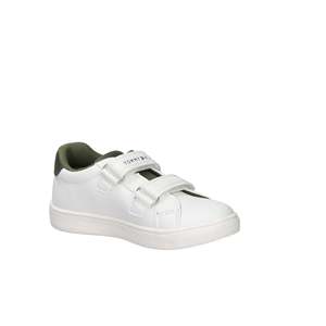For Tommy for Kids Sneakers White Green <b>Hook</b> Loop Closure Breathable Mesh Lining Casual <b>Shoes</b> - Product Image 6