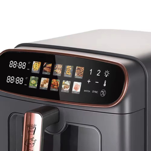 Air Fryer 2800W Dual 12L Capacity Powerful 360 Degree Hot Air Circulation for Low Oil Cooking Efficient Multi Purpose Use - Product Image 4