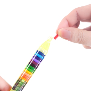 Crayons de couleur multifonctionnels pour enfants, 20 couleurs, crayons à dessin pour élèves du primaire, pastels à l'huile colorés - Product Image 3