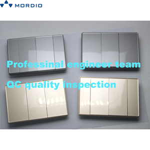 118 Slim tường chuyển đổi Bán buôn giá rẻ Giá ổ Cắm và thiết bị chuyển mạch điện màu xám 2 Gang 1 2 cách chuyển đổi ánh sáng chúng tôi - Product Image 3