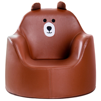 Canapé individuel pour enfants, fauteuil, mini-canapé modulaire pour bébé, sectionnel en mousse éponge, motif animal de dessin animé pour chambre de filles et tout-petits