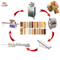 Ligne de production automatique de barres céréalières FSD, machine à fabriquer des barres granola, machine à couper les barres aux noix