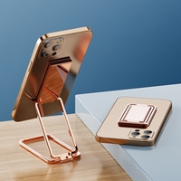 Support de téléphone métallique rotatif à 360° pour doigt, type béquille °   Support de téléphone pliable avec poignée rotative