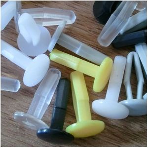 H3-2 6mm Acessório Hardware Cabeça Redonda Prego Rebites para Couro Craft Screw Metal Buckles Carteira Belt Fastener Studs Fecho - Product Image 6