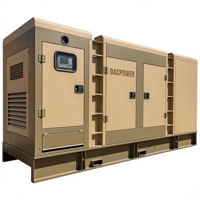 Three Phase Silent Rainproof Canopy Diesel Generator Auto Start ATS 30kva 50kW 100kva 600kva 60Hz Voltage Overload Protection