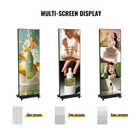 Écran d'affichage LED pliable haute résolution RAYBO avec cadre en aluminium moulé sous pression, affichage promotionnel HD pour la publicité intérieure