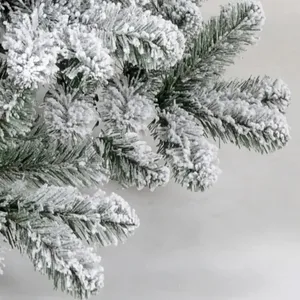 Vente en gros d'arbre de Noël floqué entièrement en pvc écologique décoration de vacances à domicile ornement de Noël populaire neige arbre de Noël - Product Image 4