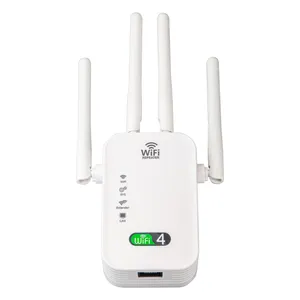 WiFi Signal Amplifier Wall-mounted wifi extender wireless 300Mbps repetidor wifi with 4 External Antennas