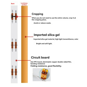 8MM Professional <strong>LED</strong> <strong>Strip</strong> 12V/24V 10W/M Double-Sided Electroplated Board IP20 - Product Image 4