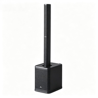 Haut-parleur colonne bi-amplifié DSP classe D, woofer néo 12 pouces, 400W+150W RMS, 130dB SPL, grille en plastique et acier, prise XLR, enceinte de scène
