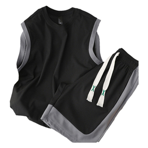 Nuevo Polo para hombre, pantalones cortos informales sueltos de manga corta, ropa deportiva, conjunto de 2 piezas - Product Image 2