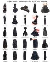 Letsfly Wholesale Double Drawn Raw Virgin Human Hair Weave Natural Color Pixie Curly Human Hair Raw Hair Extension