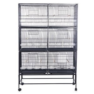 Vente en gros usine : Grand espace de rangement en fer fin de qualité supérieure 	 Grande <span class=keywords><strong>cage</strong></span> à perroquets en fil de fer, fournitures de construction de cages à oiseaux - Product Image 2