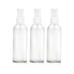 Envase Cosmético Redondo de Plástico PET Blanco, Ámbar y Azul de Alta Capacidad, 100ml-500ml, Botella con Pulverizador y Bomba, Tapa de PP, Impresión Serigráfica - Product Image 1