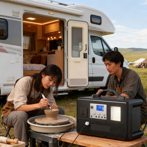 Station d'alimentation portable solaire 300W 204.8Wh avec batterie LiFePO4 pour le camping en plein air et les situations d'urgence, batterie au phosphate de fer et de lithium - Product Image 1