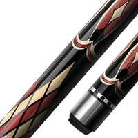 Vente en gros OEM LYH01 Queue de billard américaine, pointe de 13 mm, 1/2 en deux parties, en érable, joint en acier inoxydable, 147 cm, pour billard à neuf boules