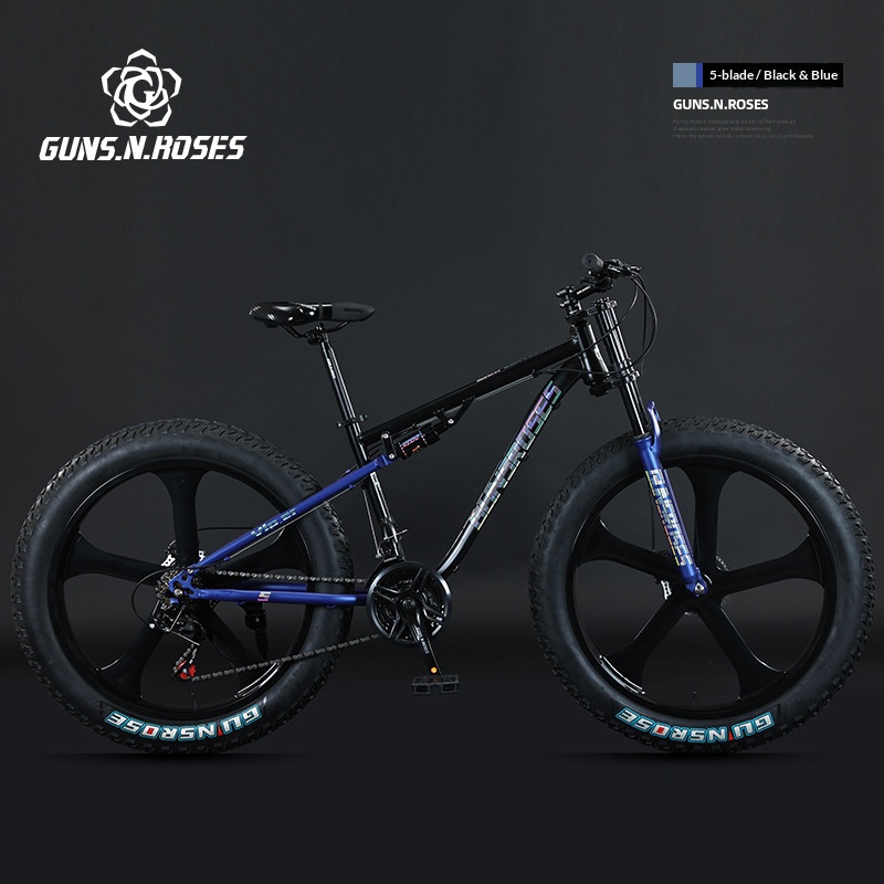 Ruota a cinque coltelli nera e blu