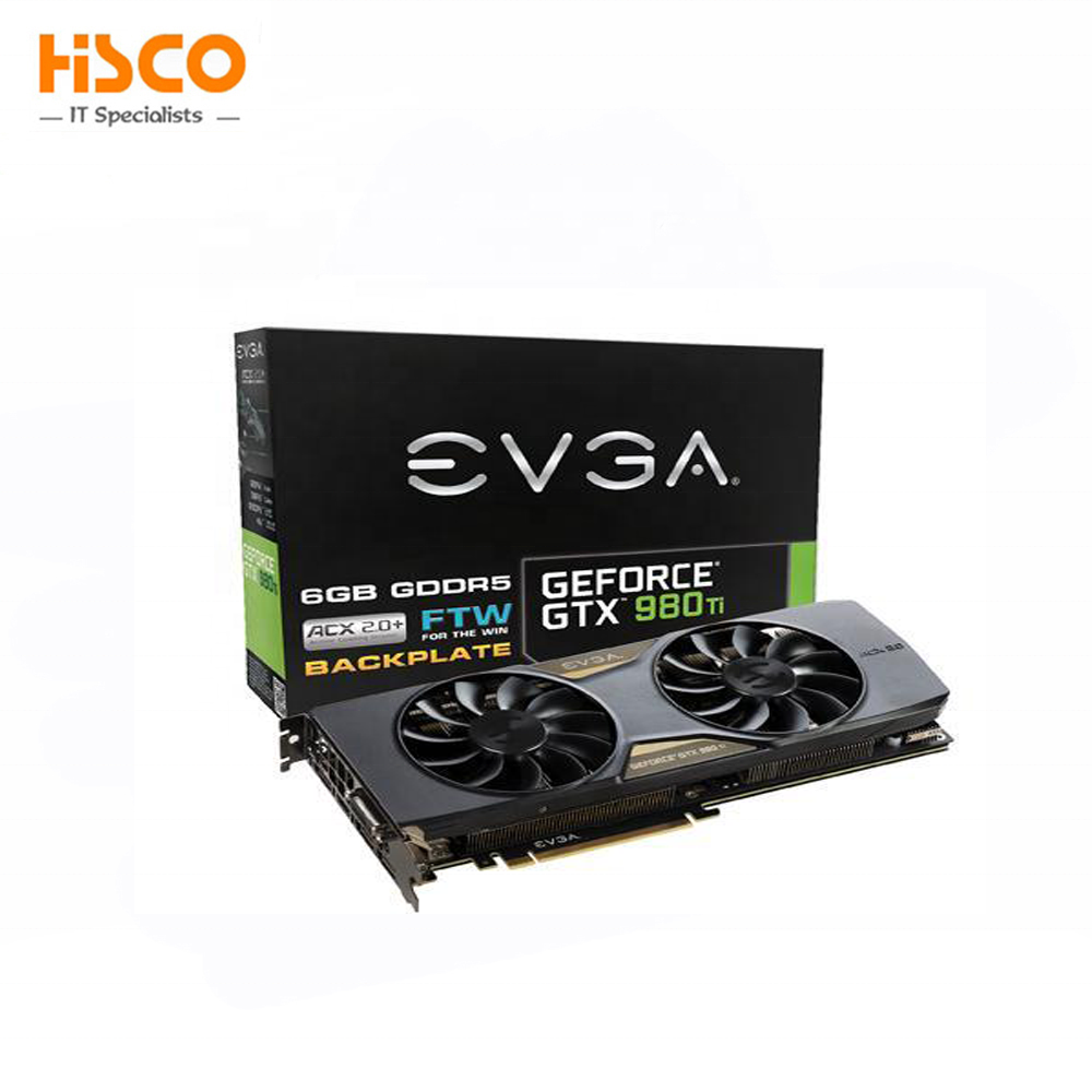 Voor Nvidia Evga Geforce Gtx 980 Ti 06G-P4-4996-KR 6Gb Ftw Gaming W/Acx 2.0 +, whisper Stille Koeling Grafische Kaart