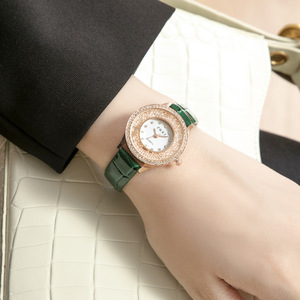 Orologi all'ingrosso di lusso da donna alla moda con diamanti al quarzo in pelle oro rosa orologio da donna orologio da donna Relojes <span class=keywords><strong>Mara</strong></span> Mujer - Product Image 5