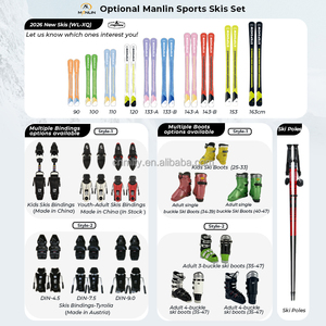 Ensemble de <span class=keywords><strong>ski</strong></span> tout-terrain pour femme personnalisé OEM avec chaussures de <span class=keywords><strong>ski</strong></span>, fixations, skis légers à double pointe avec noyau en bois pour adultes, freestyle - Product Image 2