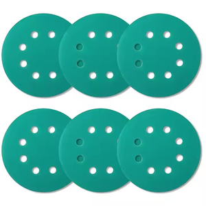 Bán buôn màu xanh lá cây màu Móc & vòng chà nhám đĩa ướt và khô giấy nhám Oxit nhôm đĩa chà nhám - Product Image 2