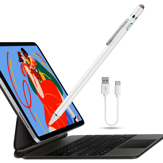 Wide Compatibility Black Universal Pencil Stylus for Android Tablet Phone Writing Fast Charging Active Stylus Pen