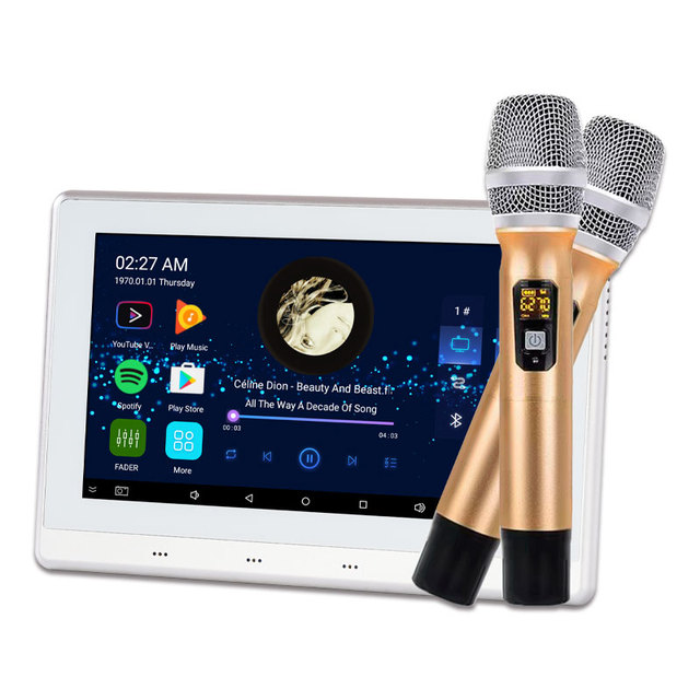 Smart Home Android Central Control Panel  Android Music Microphone Karaoke Wall Amplifier