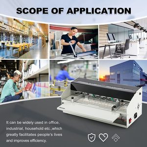 Máquina Eléctrica Multifunción de Hendido y Perforado de Papel H500 con Alimentación Manual de Papel Hendidora y Perforadora - Product Image 3