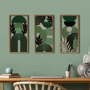 Décoration <span class=keywords><strong>murale</strong></span> en bois ajouré, suspension <span class=keywords><strong>murale</strong></span> idyllique pour chambre et salon - Product Image 4