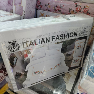 库存棉羽绒被套非洲床上用品套装迪拜时尚床单 - Product Image 3
