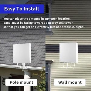 Tăng cao 8dBi 4x4 MIMO 5g ăng ten băng rộng 600-6000Mhz 50 bốn cổng định hướng phẳng 4 băng tần để liên lạc - Product Image 3