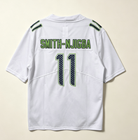 Vente en gros de maillots de haute qualité 11 # Smith-Njigba 12 # Maillot de football américain brodé personnalisé pour les fans