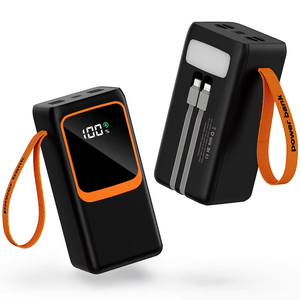 Dernière tendance 50000mAh écran LED grande batterie externe 2-en-1 câble de données PD22.5W charge rapide double USB USB PVC <span class=keywords><strong>mobile</strong></span> d'urgence - Product Image 5