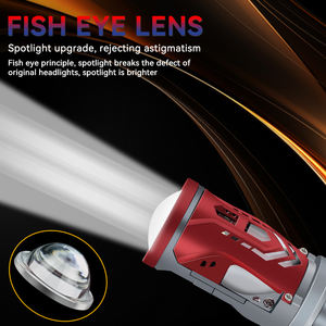 जे की थोक में 11 की अगुवाई वाला प्रोजेक्टर सुपर ब्राइट 100w हेडलैम्प लेंस के नेतृत्व में सार्वभौमिक कारों के लिए हेडलाइट बल्ब H4 ड्राइविंग लाइटें - Product Image 6